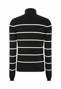 Soft Rebels MARLA ROLLNECK STRIPE - Stickad tröja - black