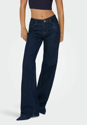 ONLY, WIDE-FIT JEANS ONLJULIA LOW WAIST WIDE LEG FIT JEANS - Wide Leg - dark blue denim