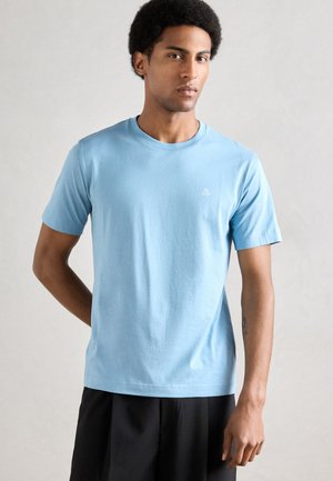 SHORT SLEEVE LOGO PRINT CREWNECK - T-paita - blue dawn