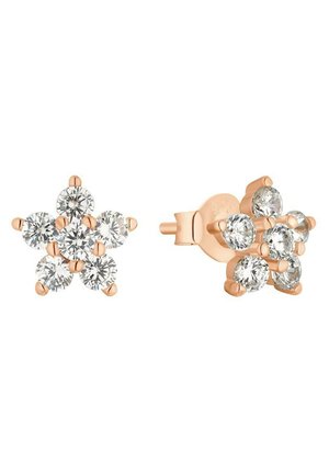 Orecchini Artigianali In Argento Sterling Con Fiori In Vetro Di Murano Rosa, Lunghezza 2,6 Cm