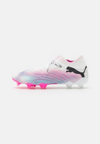 Puma - FUTURE 7 ULTIMATE FG/AG - Chaussures de foot à crampons - white/black/poison pink Image miniature 1