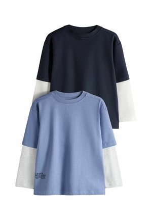 THE SET 2 PACK LONG SLEEVE MOCK LAYER T-SHIRTS - Top s dlhým rukávom - multi