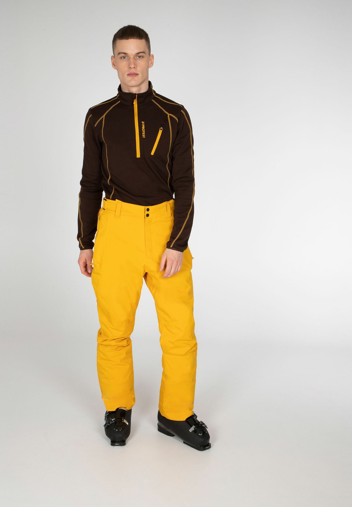 Protest MIIKKA - Pantaloni da neve - dark yellow/giallo scuro - Zalando.it