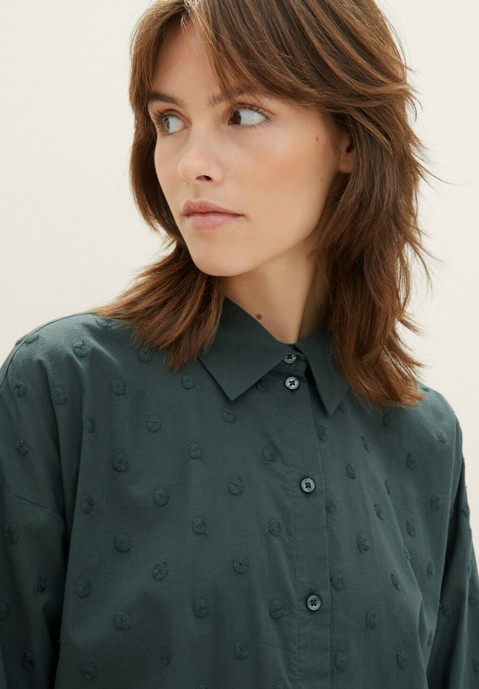 TOM TAILOR Denim Damen Hemdbluse – Lässige Bluse Aus Viskose, Loose Fit, Nachhaltige BE PART Kollektion