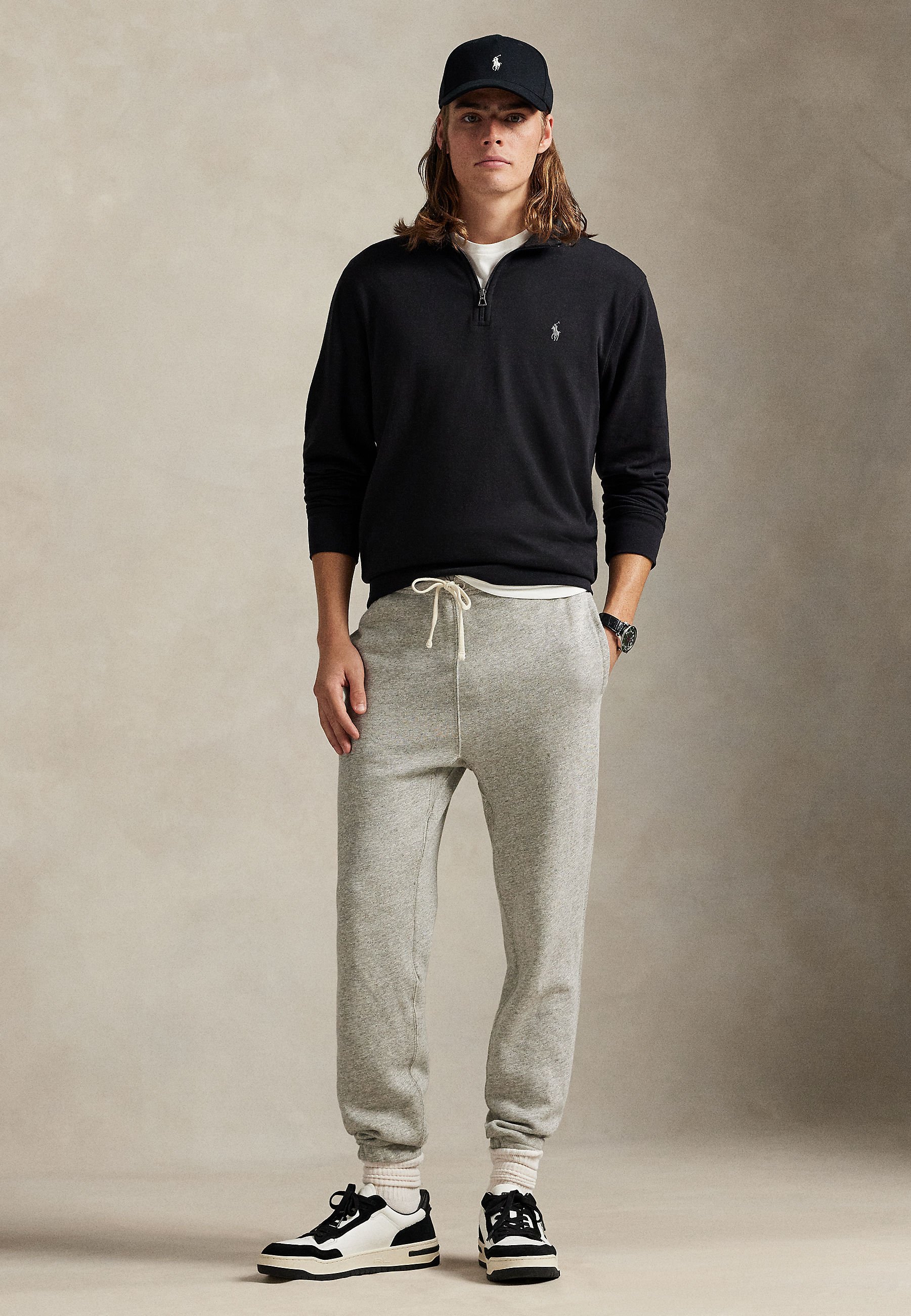 Polo Ralph Lauren LUXURY JERSEY QUARTER ZIP PULLOVER - Sweatshirt