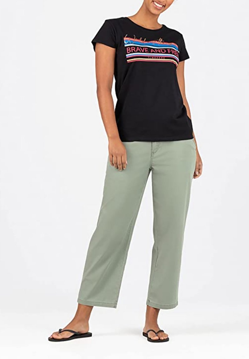 TIMEZONE TIMEZONE STOFF - Trousers - grün/green - Zalando