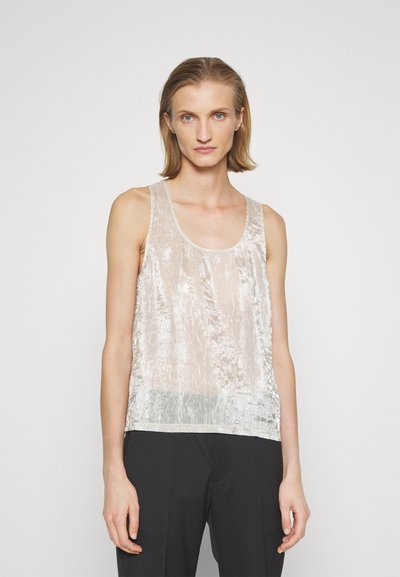 Filippa K CRINKLED TANK - Μπλούζα - white