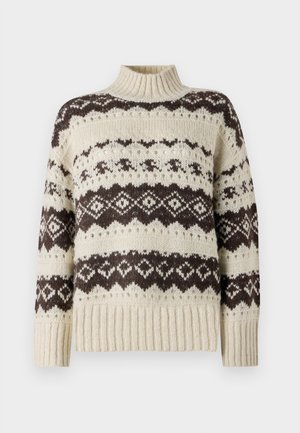 Vero Moda VMAMPLE HIGH NECK PULLOVER  - Pulover - birch