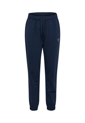 Hummel, HUMMEL HMLJR REG TUKAS PANTS UNISEX - Træningsbukser - dress blues