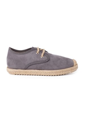 BLUCHER PUNTERA Y CORDONES YUTE EFECTO SUEDE - Espadrilles - gris