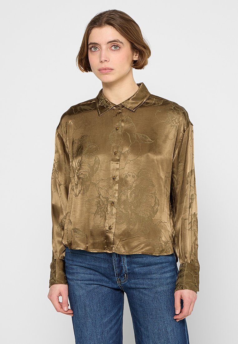 Scotch & Soda Overhemdblouse olijfgroen