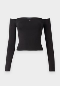 ESSENTIAL BOAT NECK - Top s dlhým rukávom - black