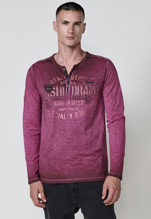 Maglietta a manica lunga - granate maroon