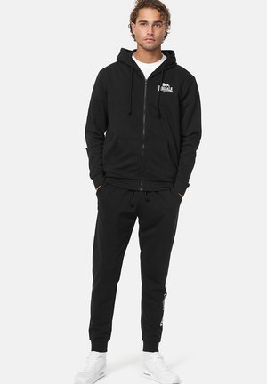 MIT KAPUZE NORMALE PASSFORM LHANB SET - Trainingspak - black white