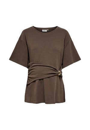 ONLY MATERNITY, T-SHIRT OLMEVALYN T-SHIRT - Camiseta básica - chocolate martini