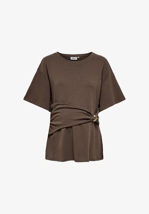 ONLY MATERNITY, T-SHIRT OLMEVALYN T-SHIRT - Camiseta básica - chocolate martini