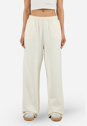 ANNI PANTS - Tracksuit bottoms - washed unbleached white gum