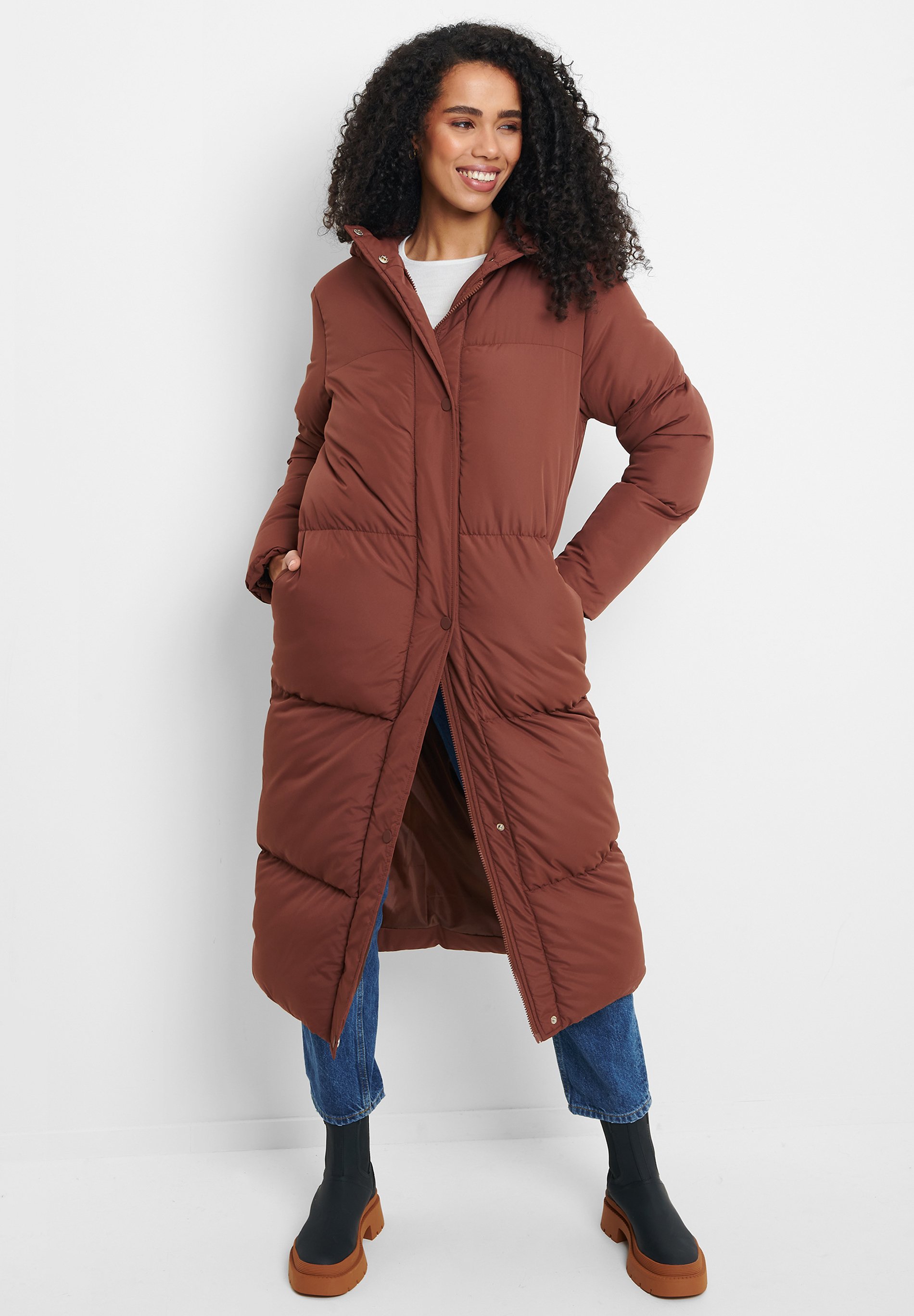 threadbare jodie longline puffer coat