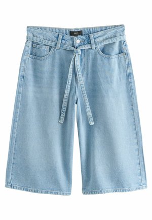 Next TALL FIT - TIE WAIST  - Jeans Shorts - bleach