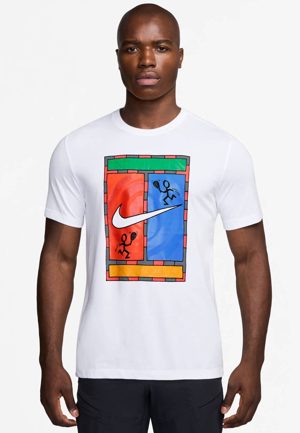 Nike Performance COURT Sport T-Shirt white/weiß