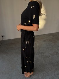 Never Fully Dressed MIDI LEIA DRESS - Jerseykjole - black
