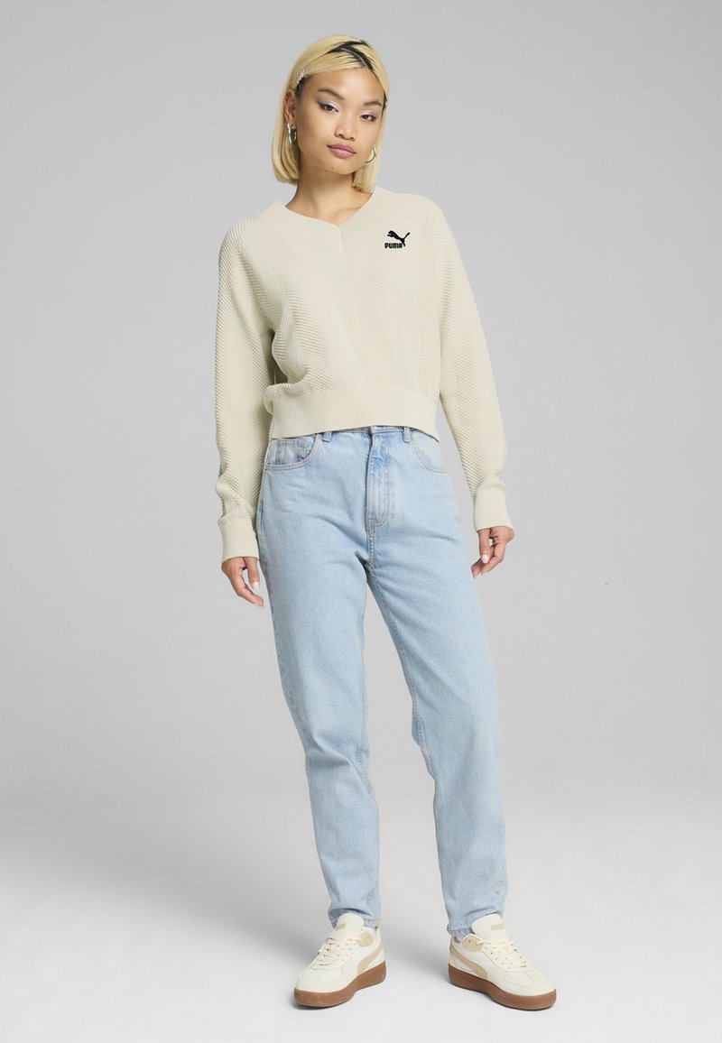 Puma V-NECK - Pulover - alpine snow