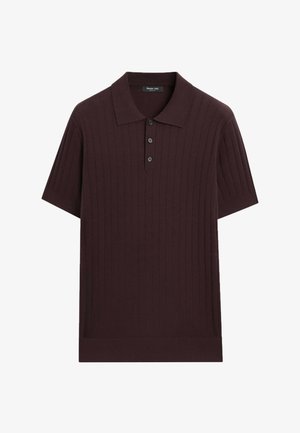 Massimo Dutti, Poloshirt - mottled bordeaux