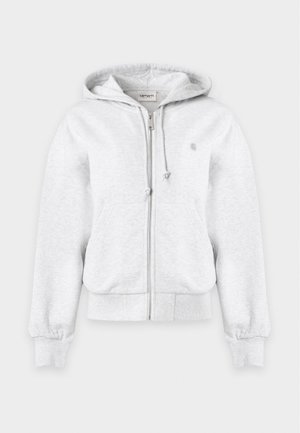 Carhartt WIP, HOODED CASEY JACKET - Felpa con zip - ash heather/silver-coloured
