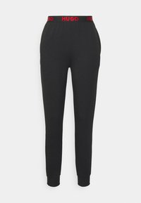 HUGO SPORTY LOGO PANTS - Pyjama bottoms - black