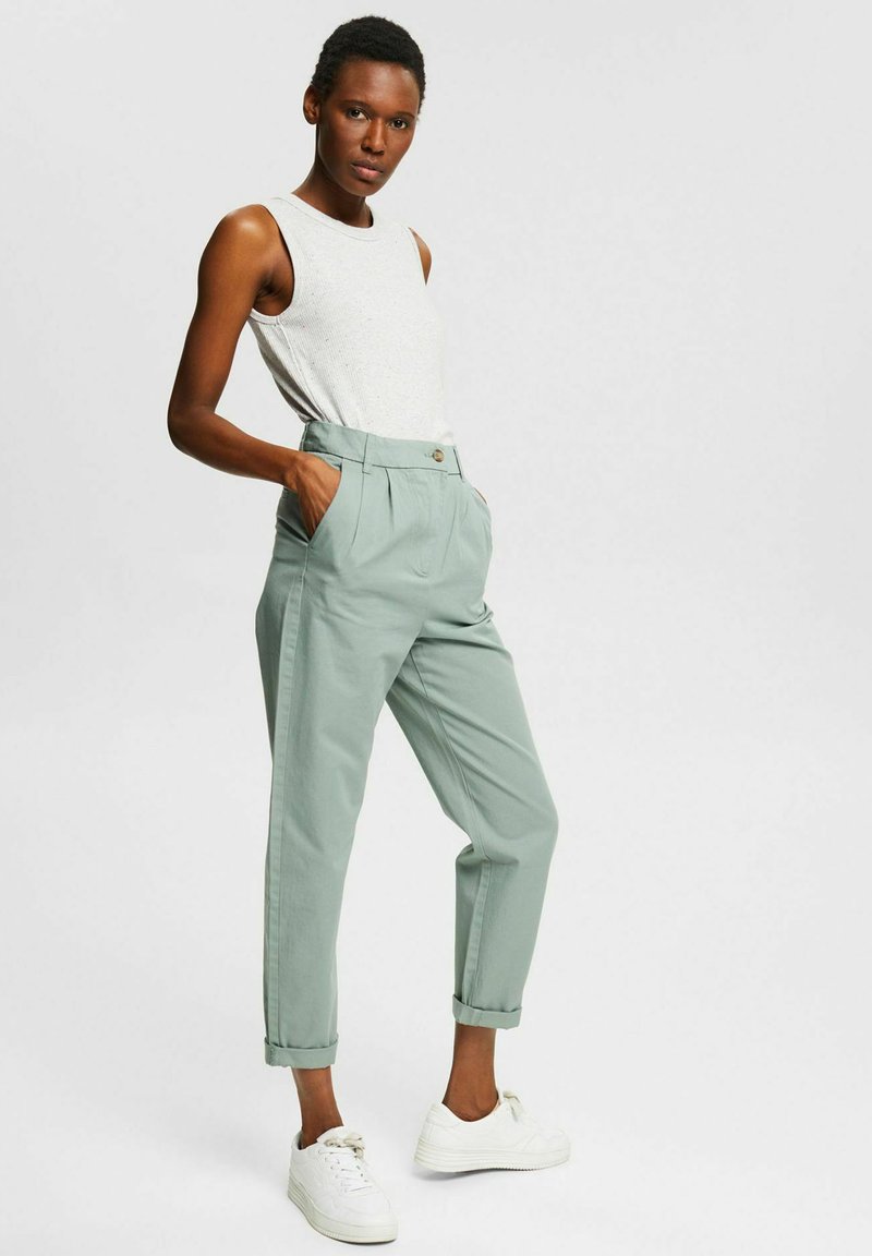 Damen T-Shirts | Esprit Top light grey/hellgrau - YE84688 Damen T-Shirts | Esprit Top light grey/hellgrau - YE84688