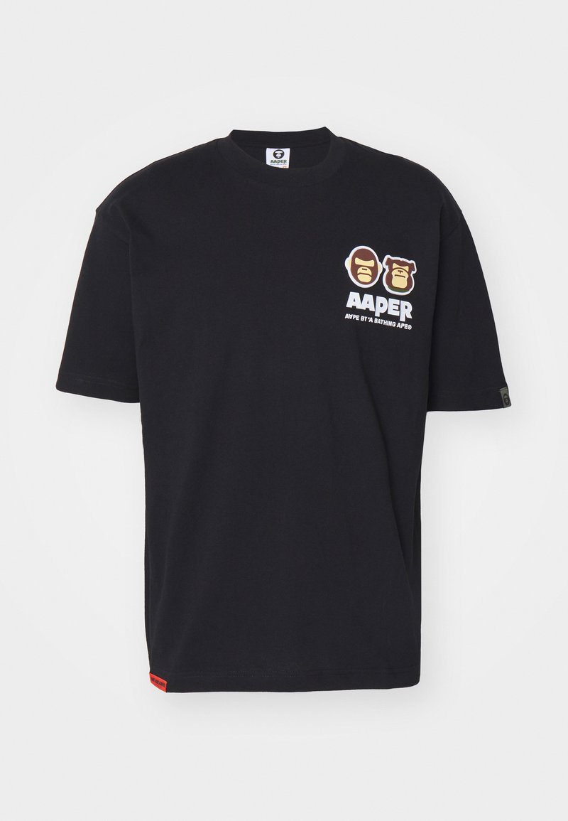 AAPE By A Bathing Ape BASIC UNISEX - T-shirt med print - black/svart ...