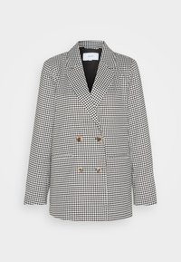VILA VIDAFNY LOOSE - Blazer - black/houndstooth/white
