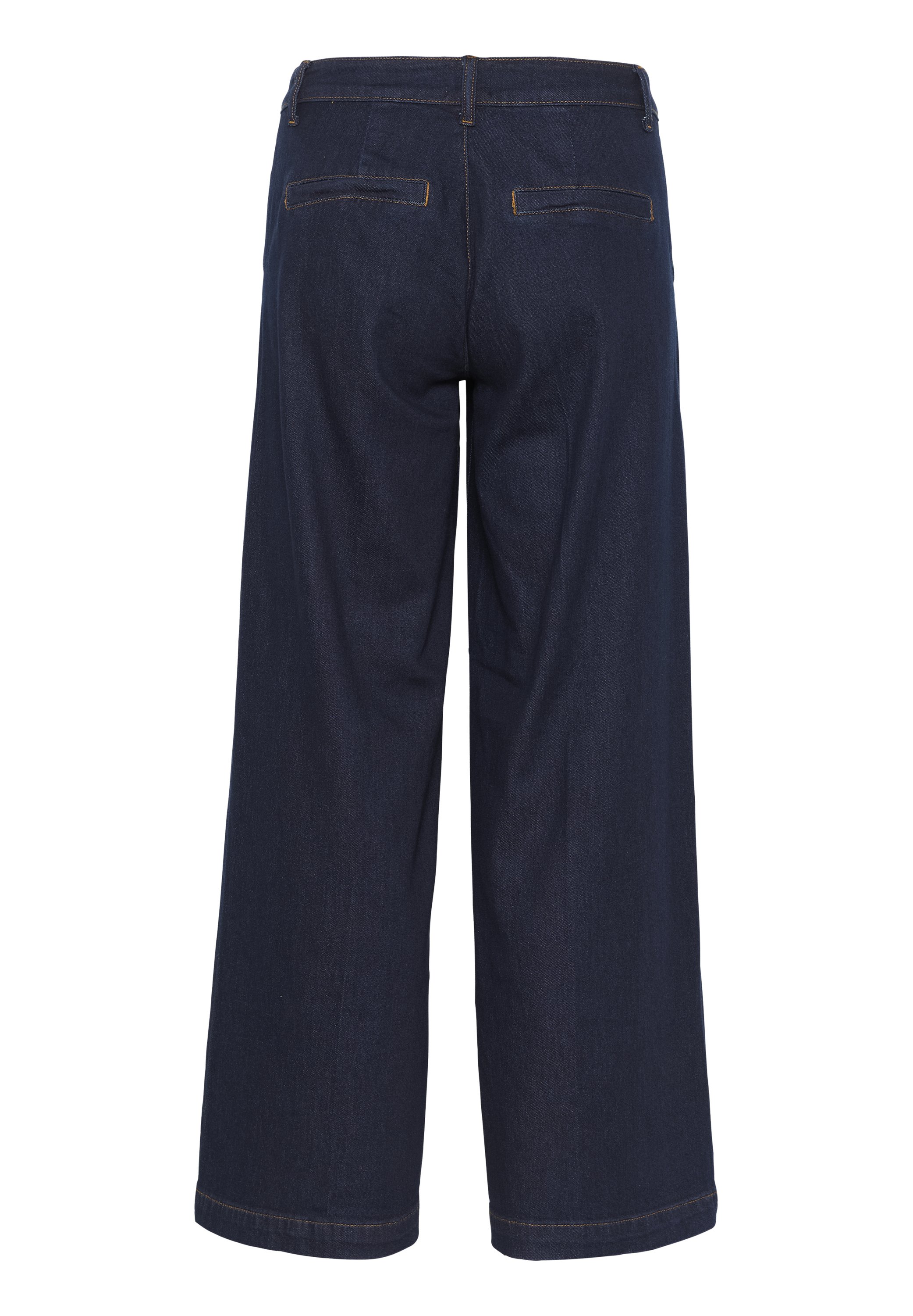【Anyone more】Lara Denim Wash Wide Pants Lara Wide Leg Jean Blue