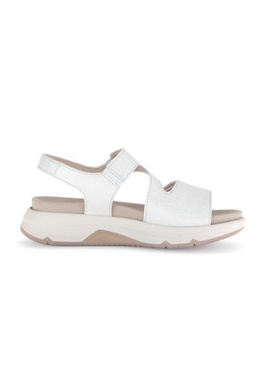 TREKKING - Sandales à plateforme - bianco oro