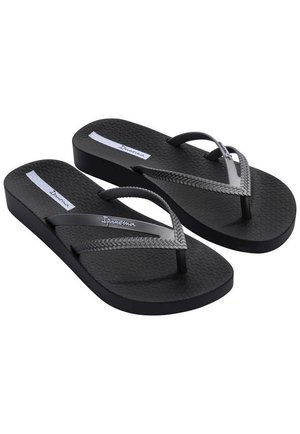 JAPONKI BOSSA SOFT V FEM - Chanclas de dedo - black silver