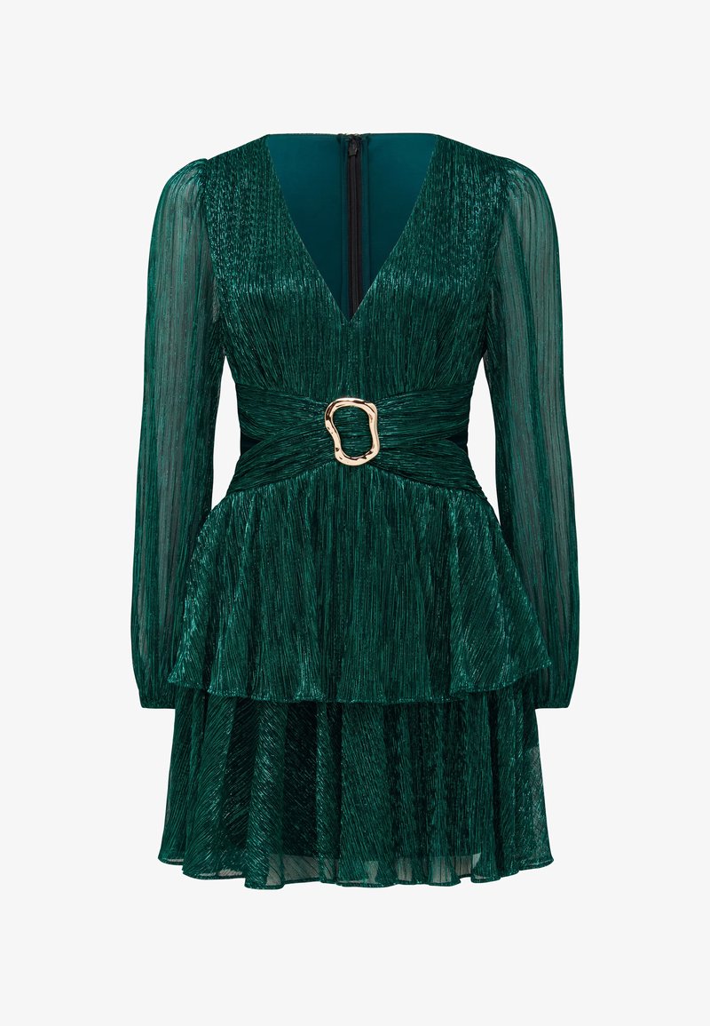 Forever New DONNA PLISSE MINI DRESS - Cocktail dress / Party dress - emerald green/green - Zalando.co.uk Forever New DONNA PLISSE MINI DRESS - Cocktail dress / Party dress - emerald green/green - Zalando.co.uk