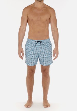 Swimming shorts - turquoise print