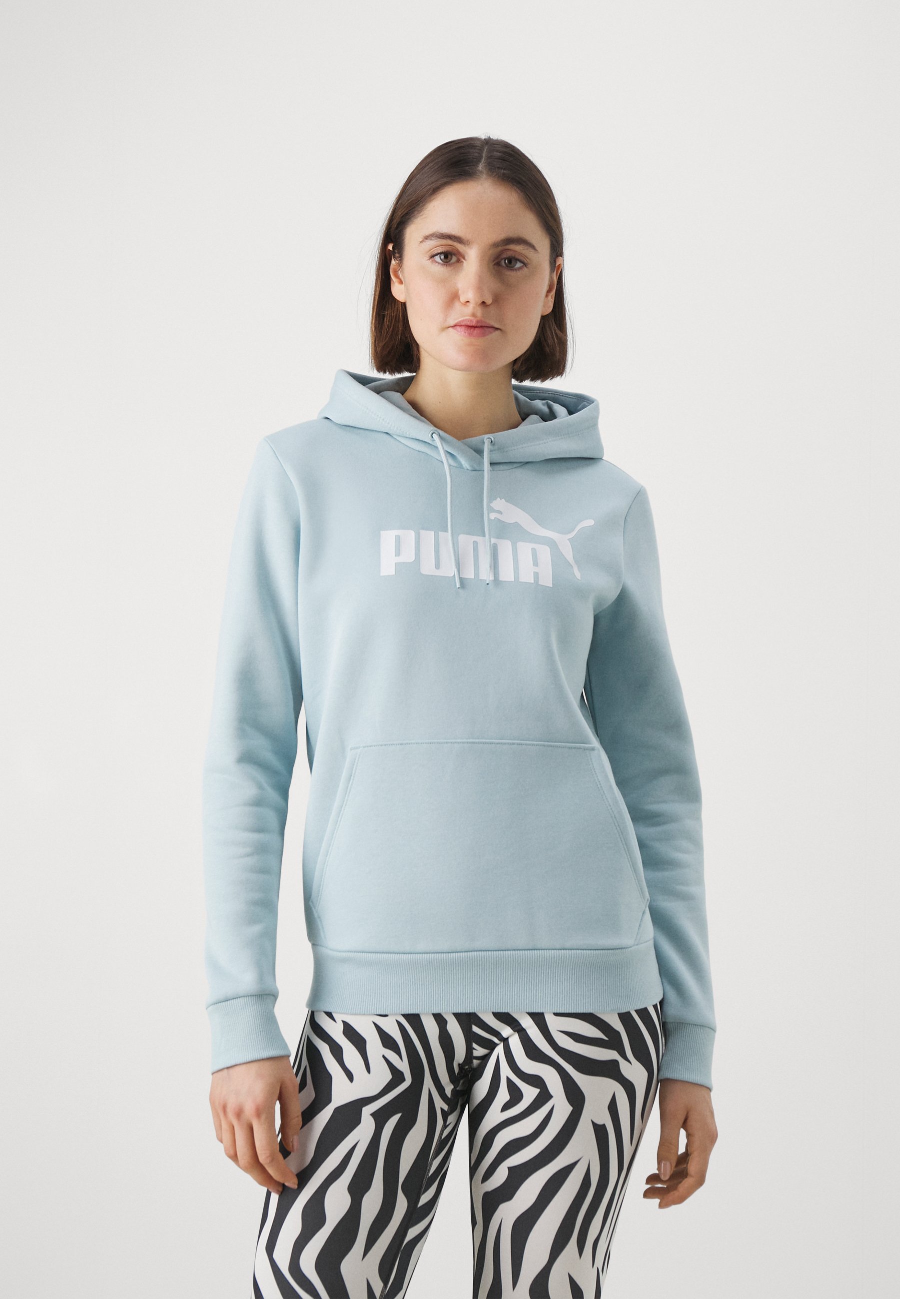Answear Felpa Tuta Puma Blu E Bianca Puma LOGO HOODIE Felpa Con
