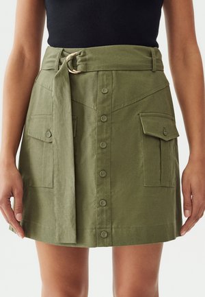 PIPPA - sukňa v tvare A - khaki