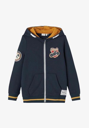 Sweater met rits - dark sapphire