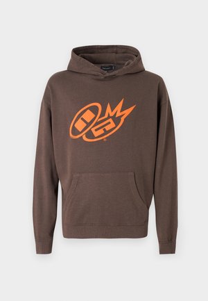 Night Addict Hoodie - brown washed