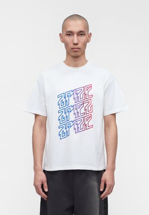 Aries FADED ARIEZ ARIZE TEE - Nyomott mintás póló - white