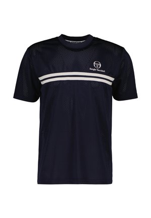 Sergio Tacchini GIACOMO - Print T-shirt - maritime blue quiet grey
