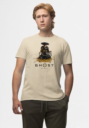 GHOST OF YOTEI - ATSU KNEELING - T-shirt print - natural