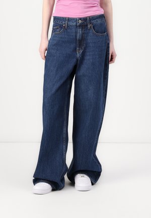 Curve Love High Rise Wide Leg Jean - Leveälahkeiset - dark process