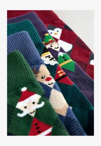 Atlasīts, red/blue/green argyle