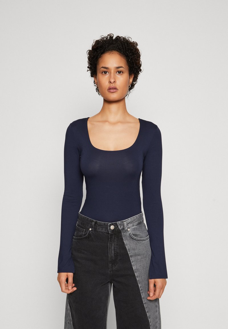 Gina Tricot SOFT TOUCH  - Langarmshirt - black iris