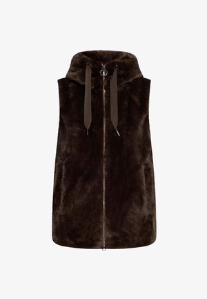 Betty Barclay, BETTY BARCLAY MIT KAPUZE PLÜSCHWESTE - Veste sans manches - dunkelbraun