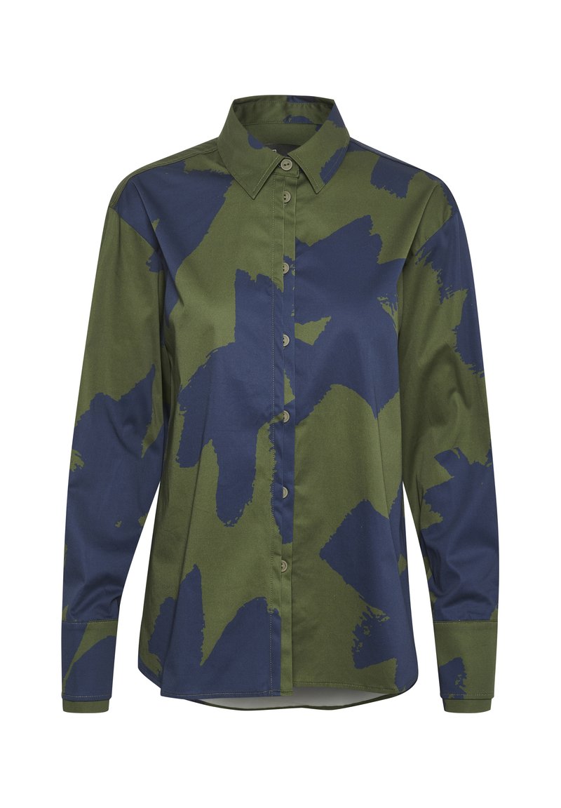 Lounge Nine Overhemdblouse donkergroen Lounge Nine Overhemdblouse donkergroen