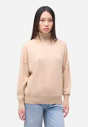 T-NECK SWEATER - Strickpullover - beige